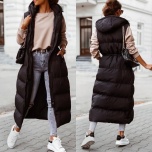 Must pikem vest kapuutsiga