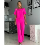 Fuksia komplekt( pluus ja püksid)