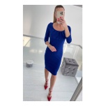 Sinine varrukaga midi kleit