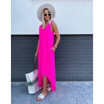 Fuksia vabalt langev kleit