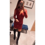 Veinipunane pikavarrukaga pitsist kleit