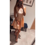 Heleroosa skater kleit