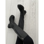 Mustad saapad( küljel lukk)