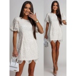 Valge kleit pärlitega